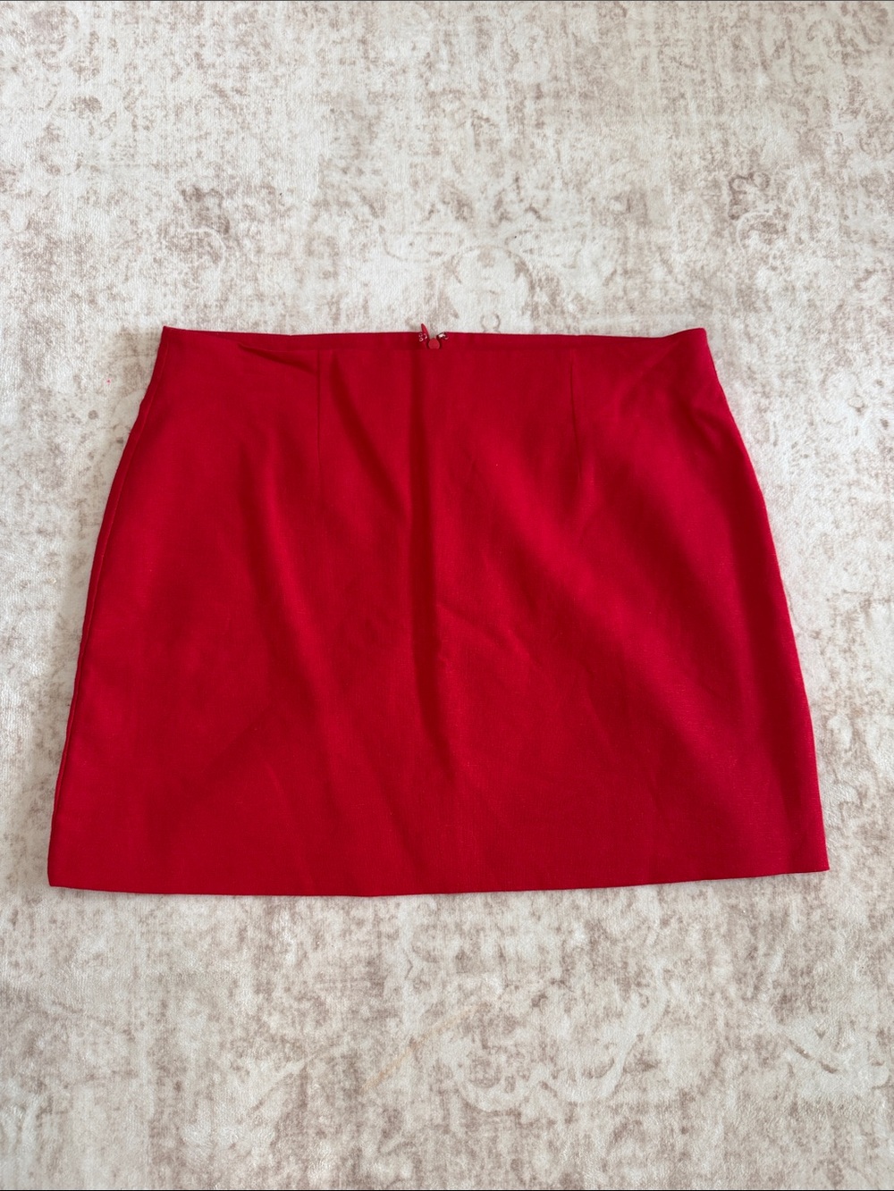 Express Vibrant Red Mini Skirt